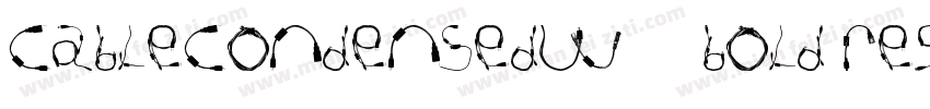 CableCondensedW05 Bold Regular字体转换